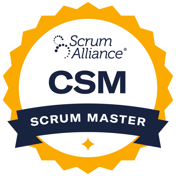 Certified ScrumMaster® CSM® certification badge